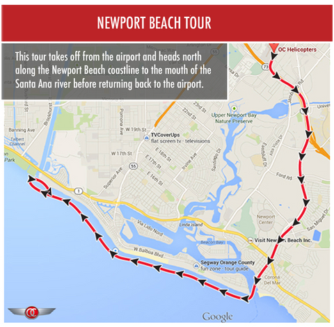Newport Beach Tour - Private for 2 - Gift Card - OC Helicopters